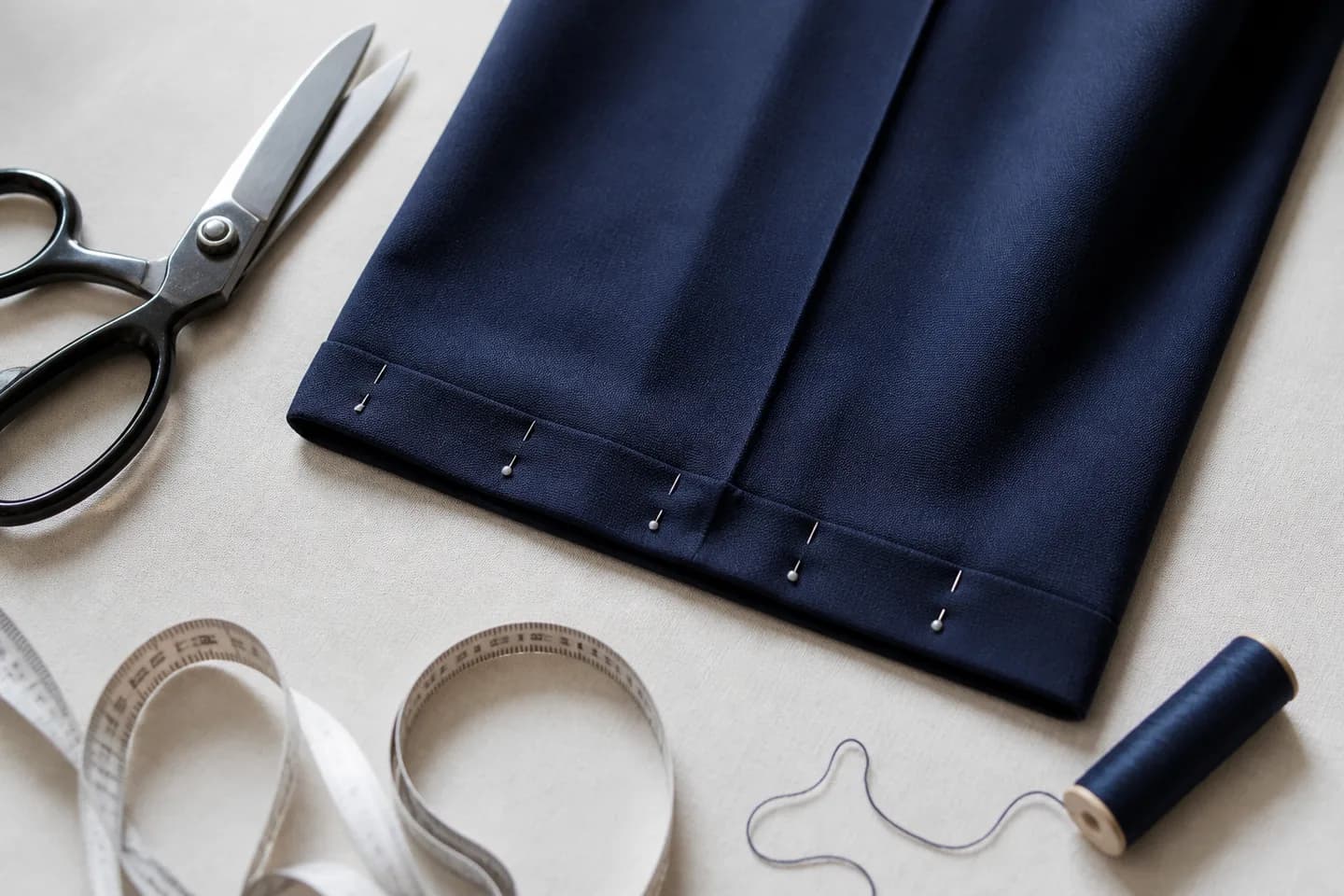 Illustration of sewing and garment details